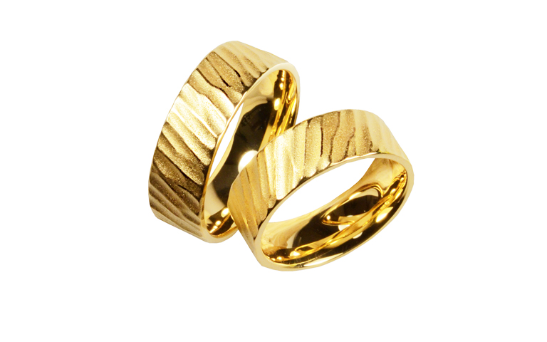 05319+05320-wedding rings, gold 750